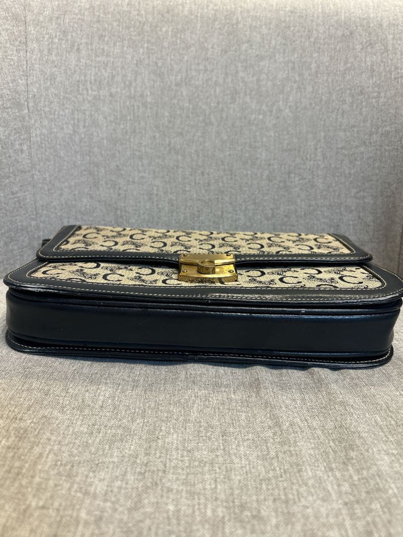 至高の逸品✨CELINE ショルダーバッグ Cマカダム　ゴールド金具 /725