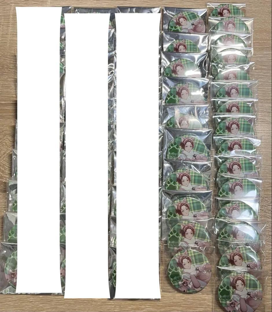 うらたぬき ハロパ 2023 猫 缶バッジ チェック柄 等身 39個セット