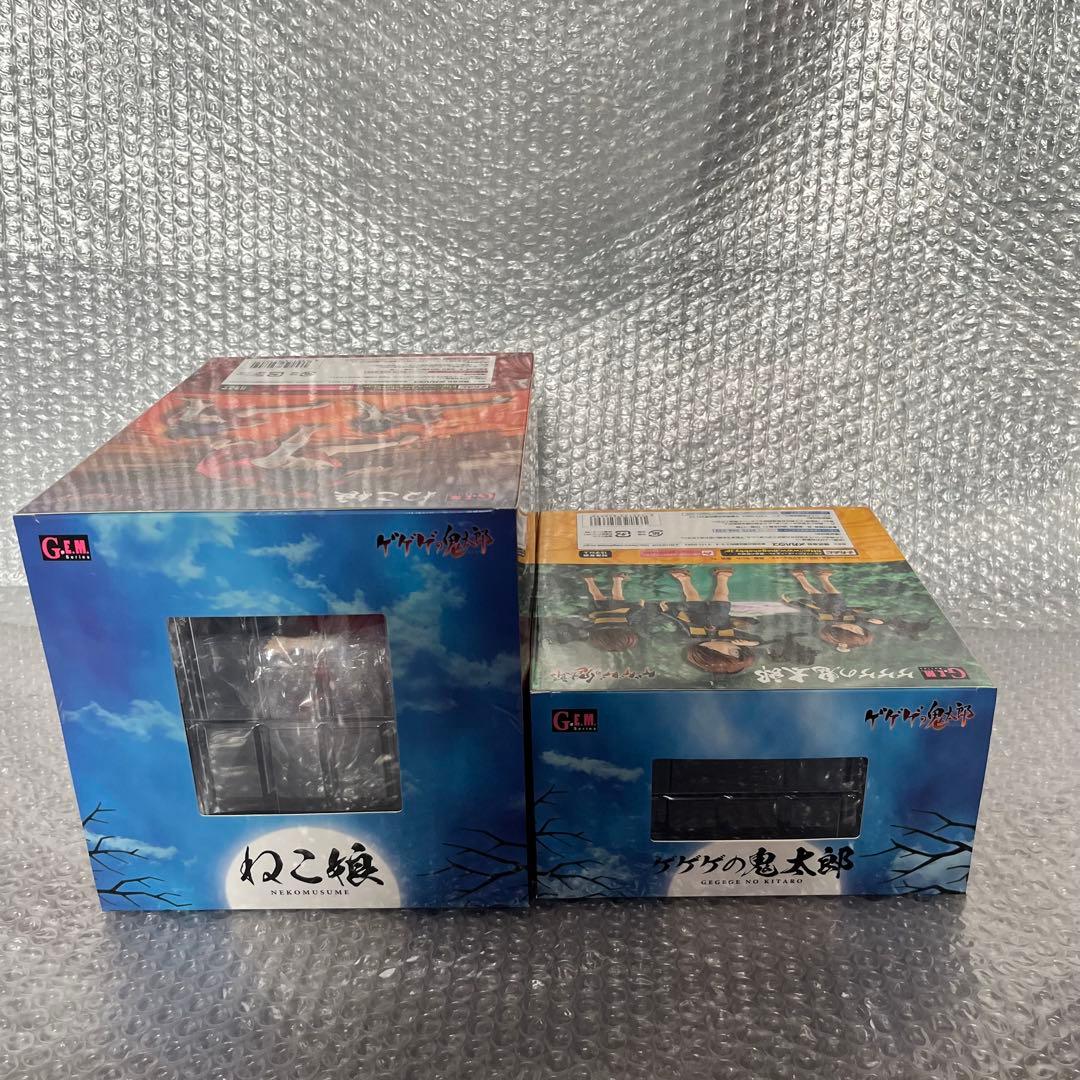 メガハウス G.E.M. ゲゲゲの鬼太郎 & ねこ娘 すねこすり付きセット