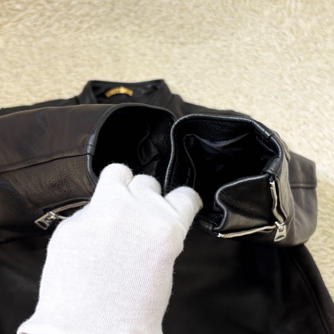 【極美品】ショット シングルライダースジャケット 541XX ブラック 40