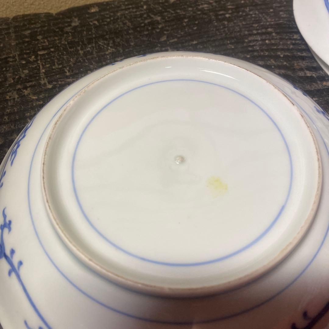 色絵松竹梅6寸皿5枚セット