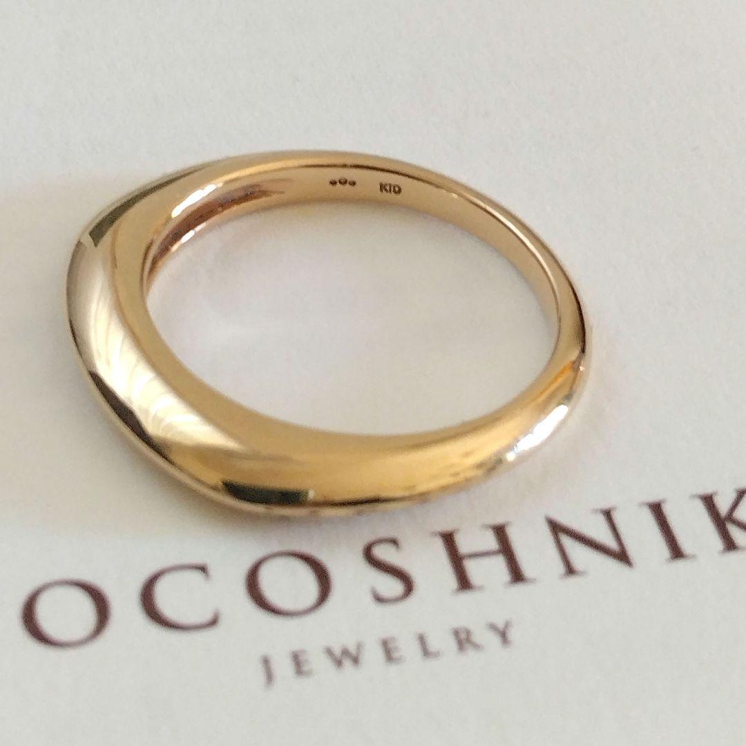 ココシュニック K10 リング 14号 地金 シグネット ゴールド 完売 美品