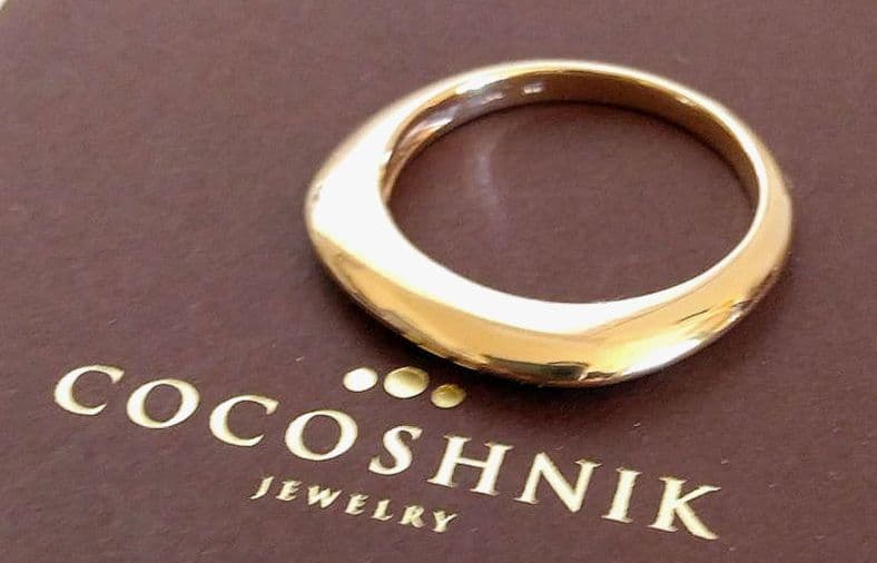 ココシュニック K10 リング 14号 地金 シグネット ゴールド 完売 美品