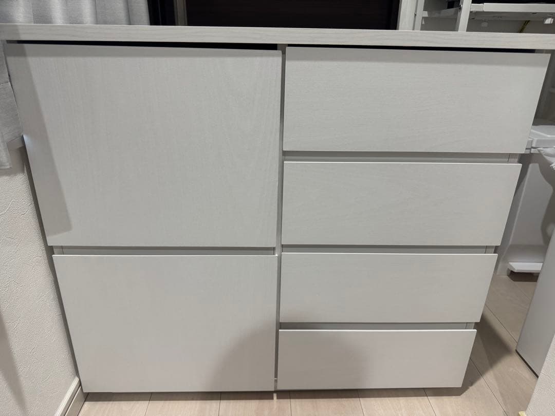 ニトリ シンプルデザインキャビネット ホワイト