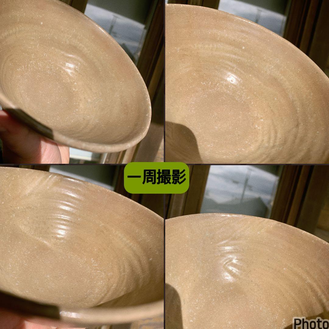 李朝　高麗　抹茶茶碗　大きな茶碗　朝鮮　韓国　骨董品　中国　古美術　欠けあり