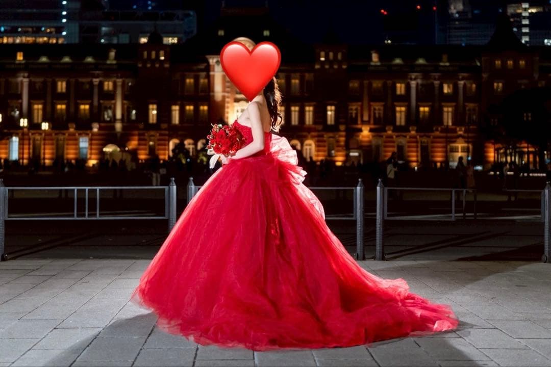 YNS カラードレス　赤