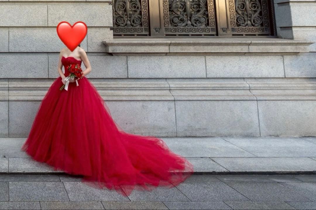 YNS カラードレス　赤