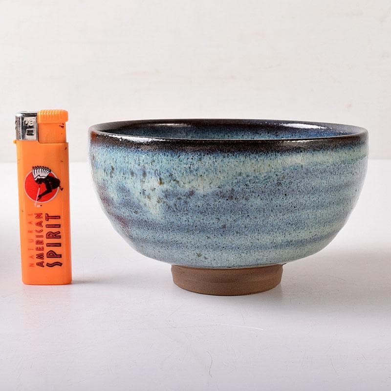 茶道具　小代焼　ふもと窯　井上泰秋作　茶碗　共箱　V　8242
