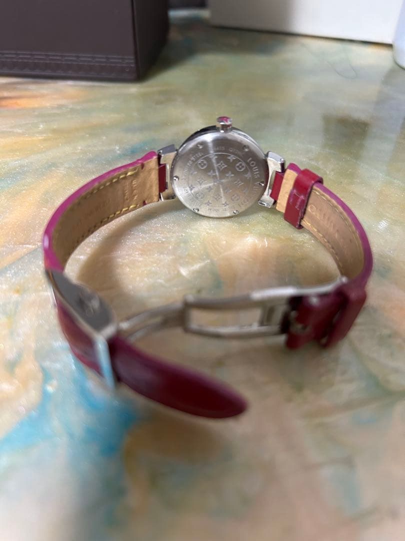 LOUIS VUITTON タンブール 10Pダイヤ 腕時計