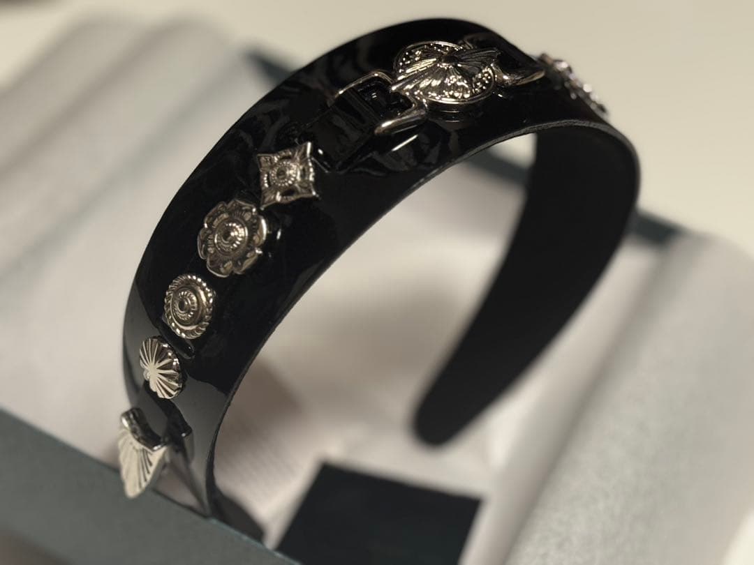 TOGA TOO/トーガ Leather headband 2/ヘッドバンド