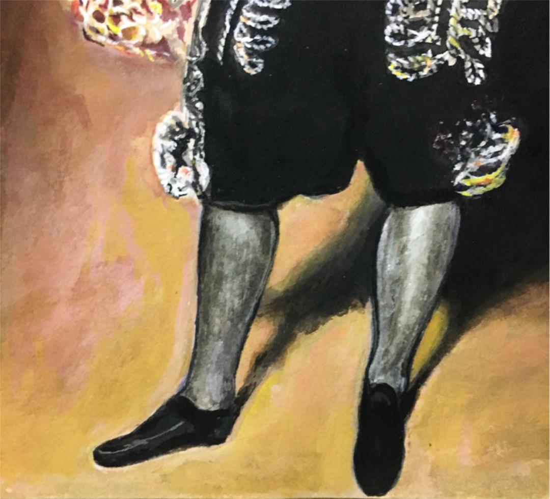 アクリル画　バルタサール・カルロスの模写