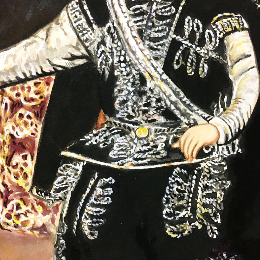 アクリル画　バルタサール・カルロスの模写