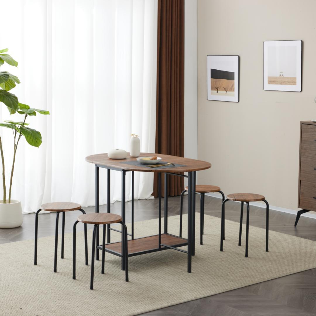 ダイニング5点セットダイニングテーブル食卓チェア4脚コンパクト4人掛け