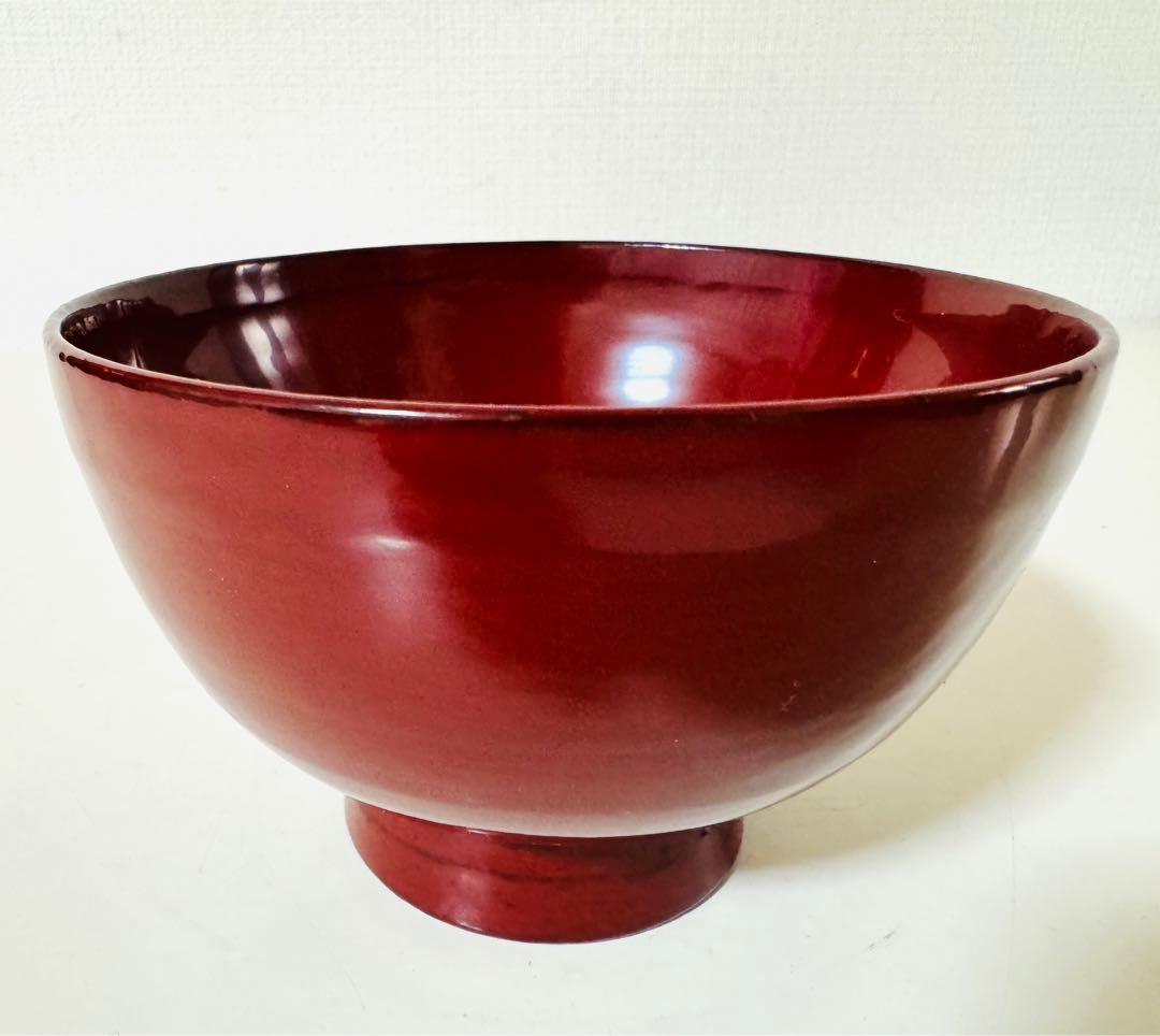 角偉三郎 朱塗 合鹿椀 漆器漆芸