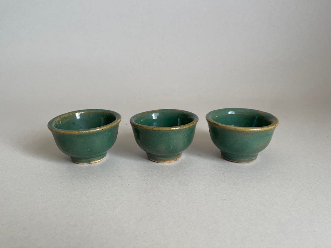 儀間常照 カラカラ おちょこ 豆皿 セット やちむん 焼物 沖縄 酒器 民藝