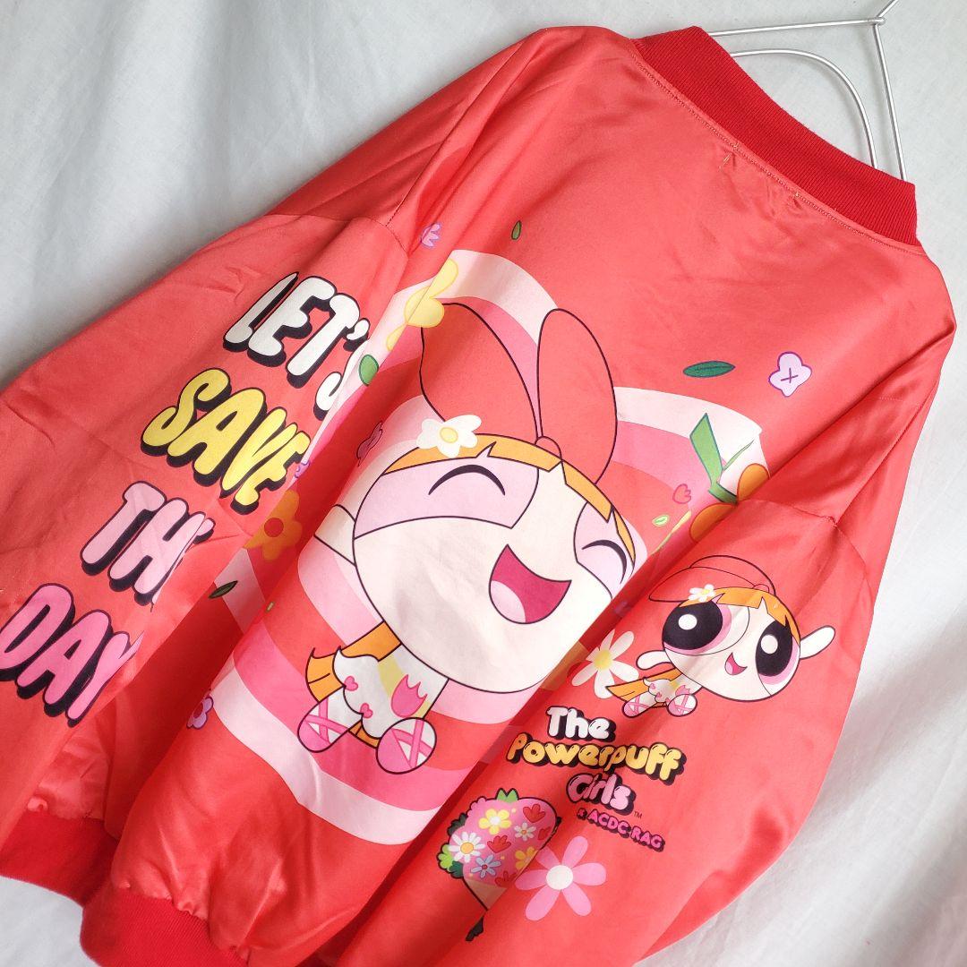 パワーパフガールズ　 アメコミ キャラクター ナイロンジャケット ブロッサム