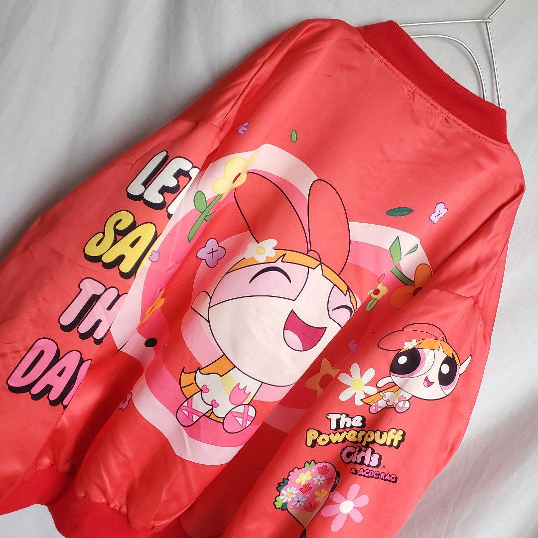 パワーパフガールズ　 アメコミ キャラクター ナイロンジャケット ブロッサム