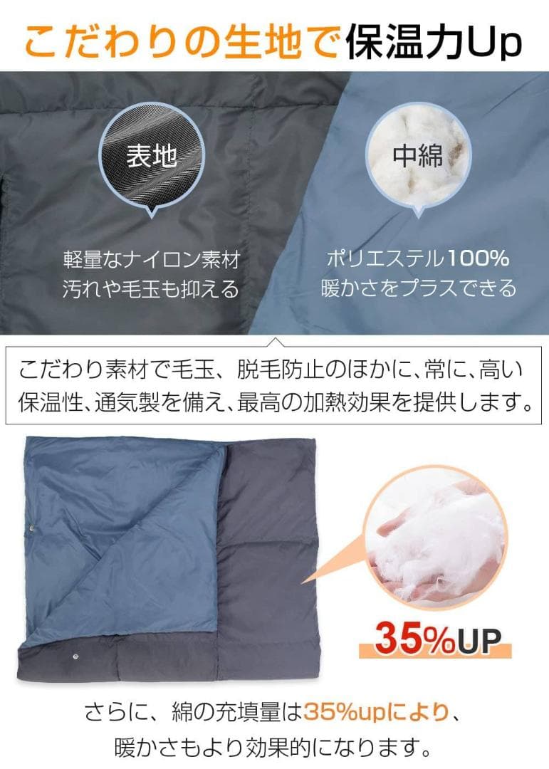 5WAY使用可能 USB電気毛布 モバイルバッテリー付き