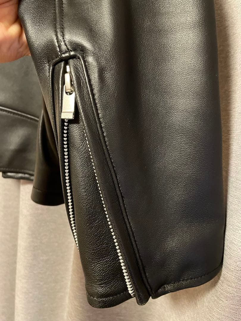 URBAN RESEARCH シングルライダース 黒 ラムレザー Mサイズ