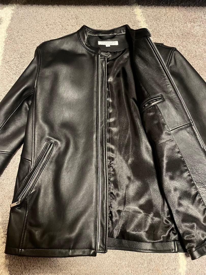 URBAN RESEARCH シングルライダース 黒 ラムレザー Mサイズ