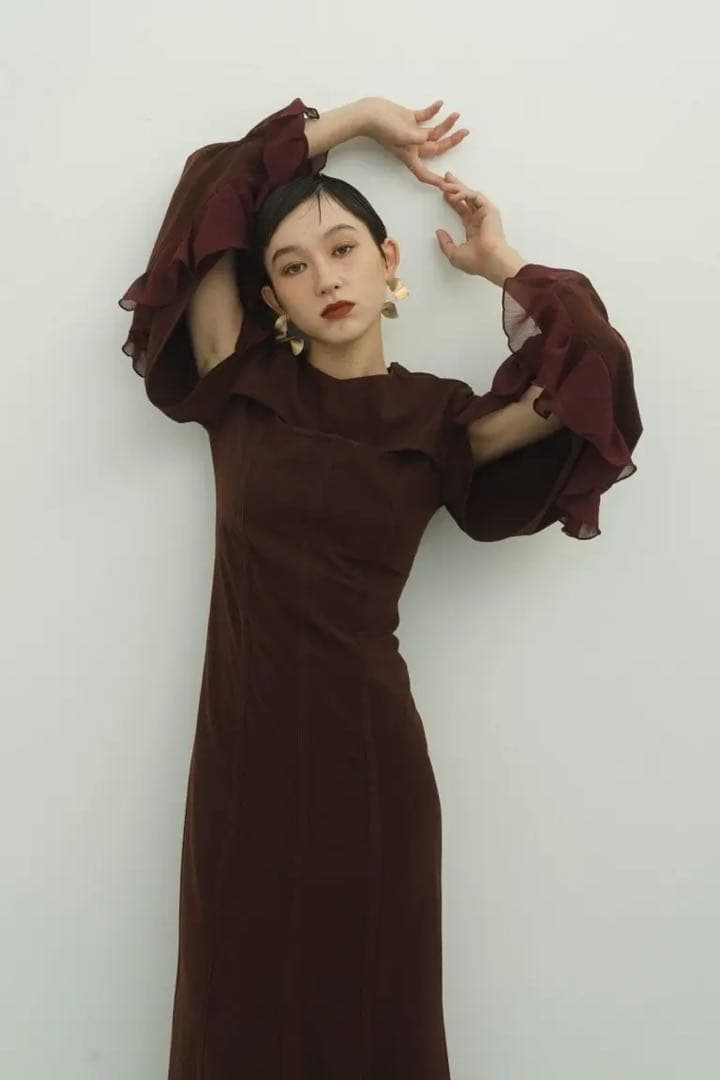 Knuth Marf frill sleeves one piece XSサイズ