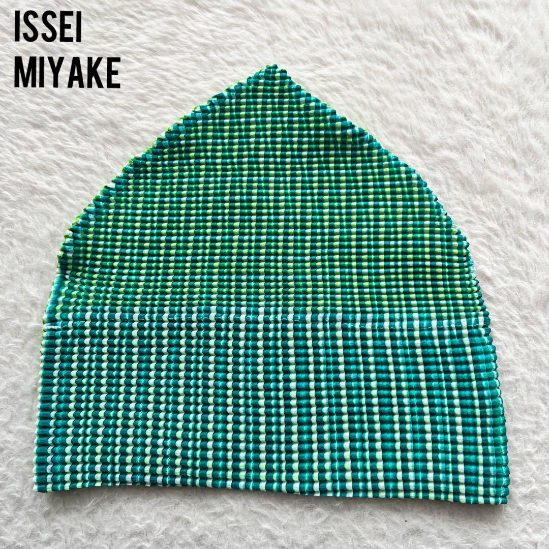 【極美品】イッセイミヤケ　プリーツプリーズ プリーツ キャップ 帽子　ハット