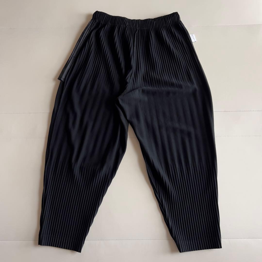 HOMME PLISSE イッセイミヤケ プリーツパンツ サルエルパンツ BK