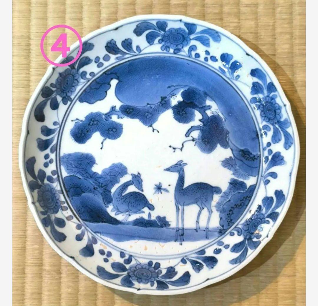 専用　鹿文皿　4枚