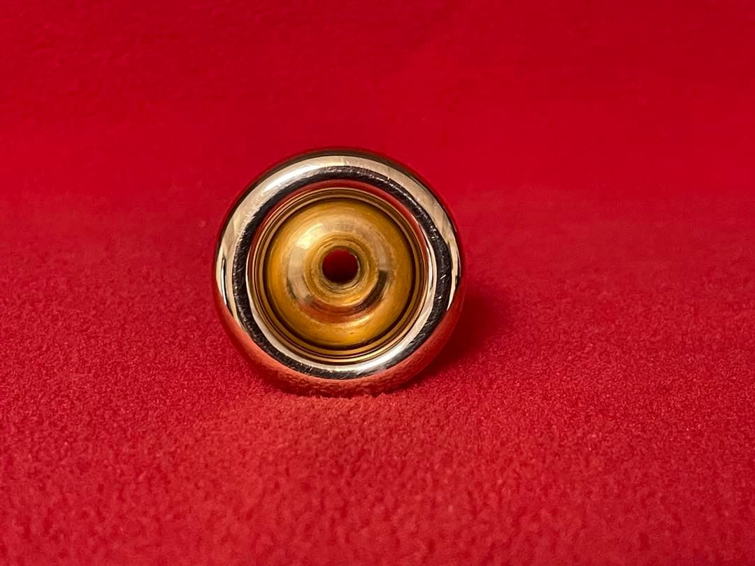 Bach No.9細菅用トロンボーンマウスピース 金色 真鍮製