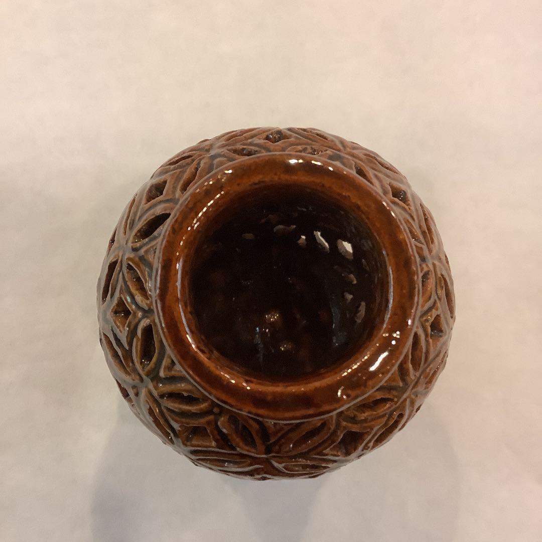 大樋長阿弥作 七宝透 杓立