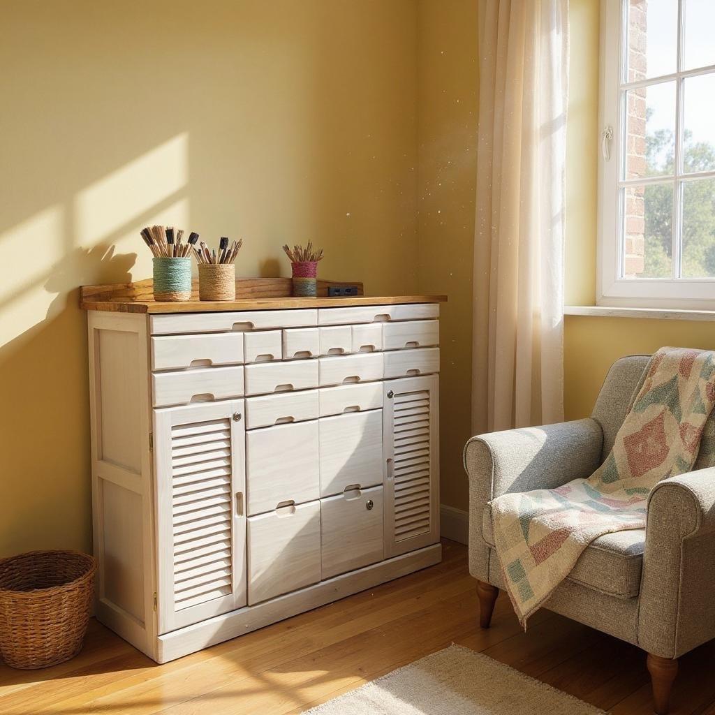 アウトレット　FAX台　引き出しいっぱいチェスト　 収納