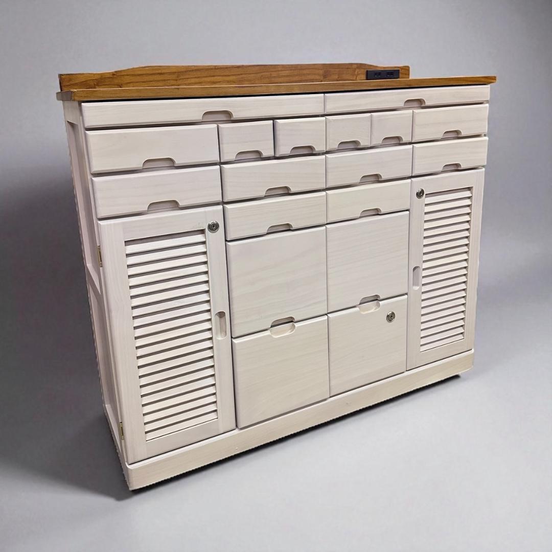 アウトレット　FAX台　引き出しいっぱいチェスト　 収納