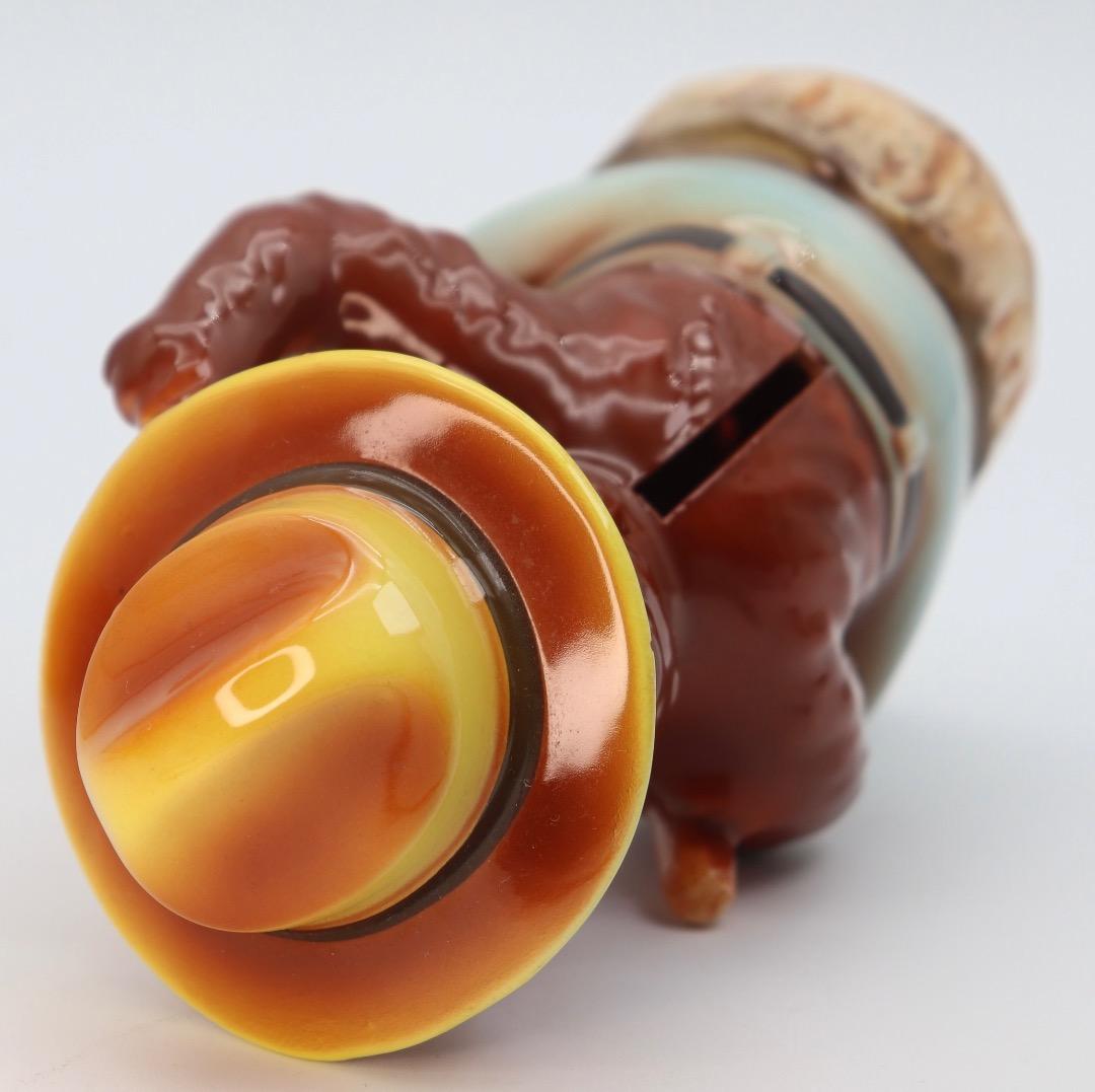 ビンテージ品　スモーキー・ザ・ベア 貯金箱 陶器製 約15cm