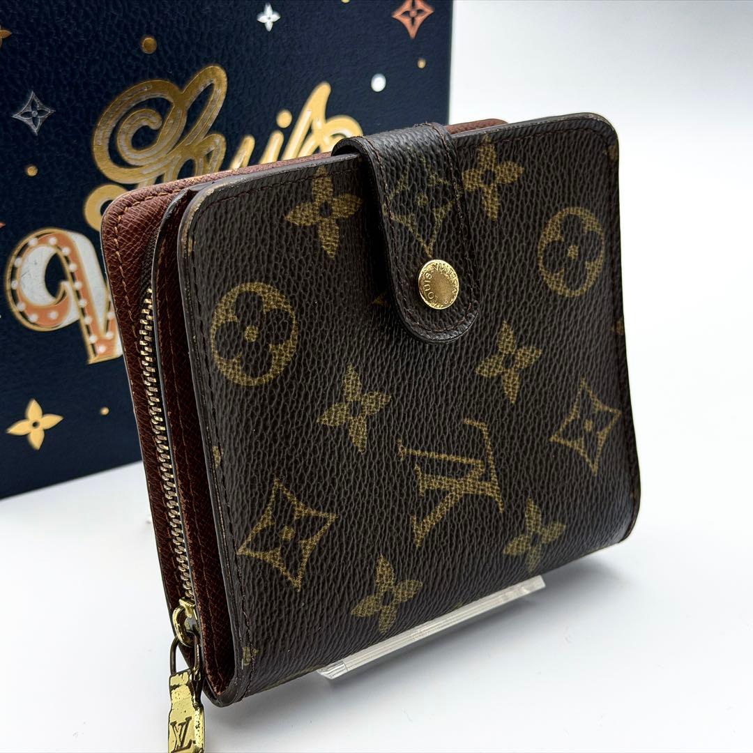 【最高級品】ルイヴィトン モノグラム コンパクトジップ 折り財布 M61667