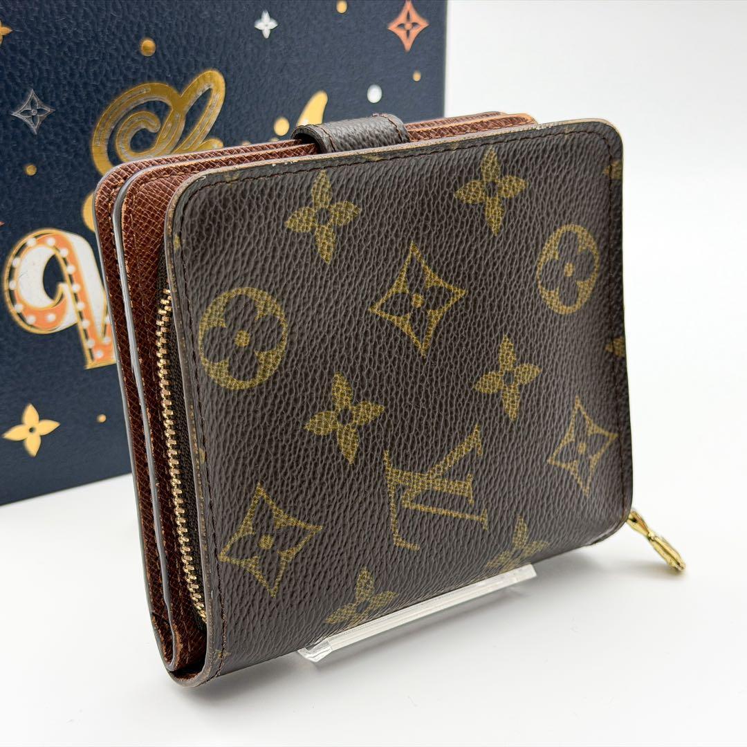 【最高級品】ルイヴィトン モノグラム コンパクトジップ 折り財布 M61667