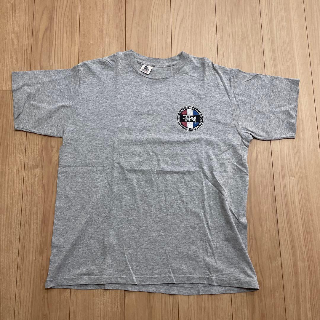 old Stussy グレー Tシャツ 90s 白タグ