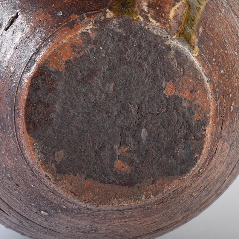 信楽焼　古信楽　四耳茶壺　葉茶壺　時代箱　C　R7759C