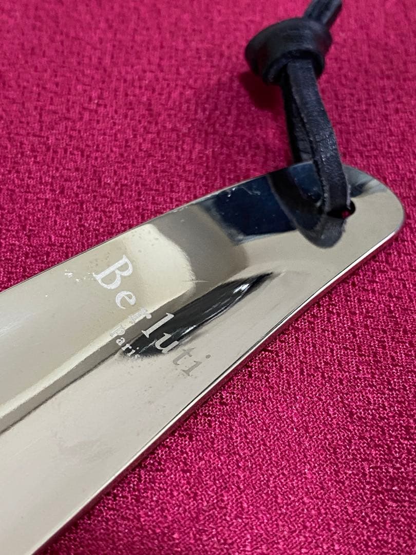 ❤︎ベルルッティ 靴ベラ❤︎ポーチ付き❤︎ステンレスBerlut❤︎