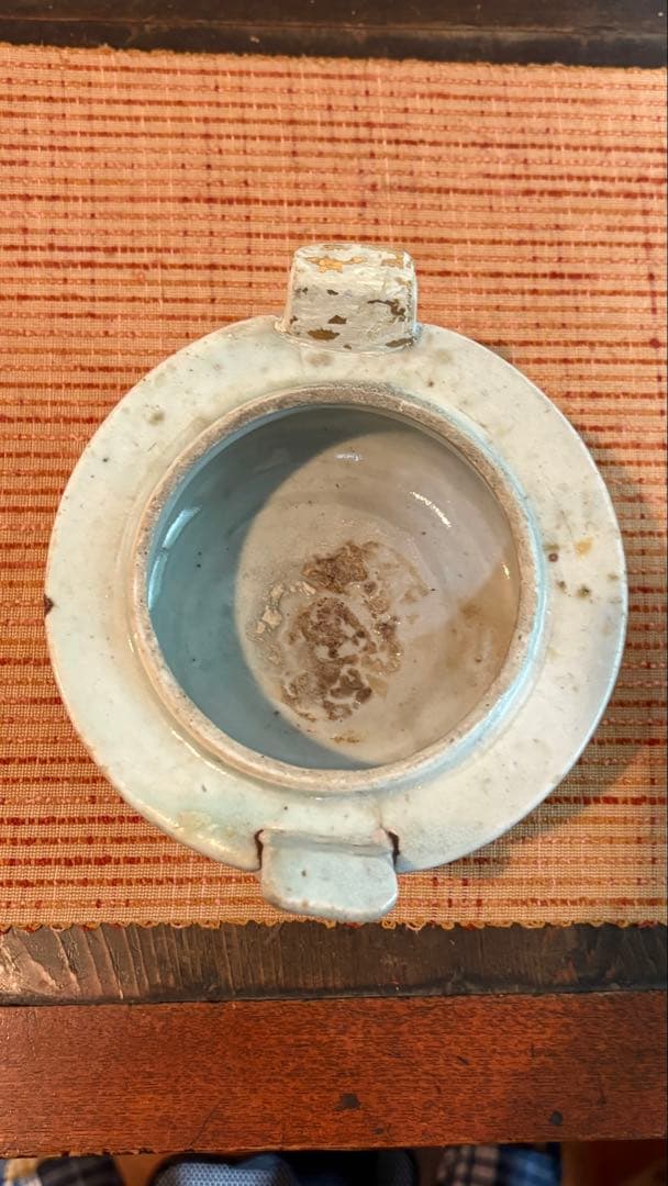 古民具　香炉白磁　李朝　朝鮮美術 骨董　金継