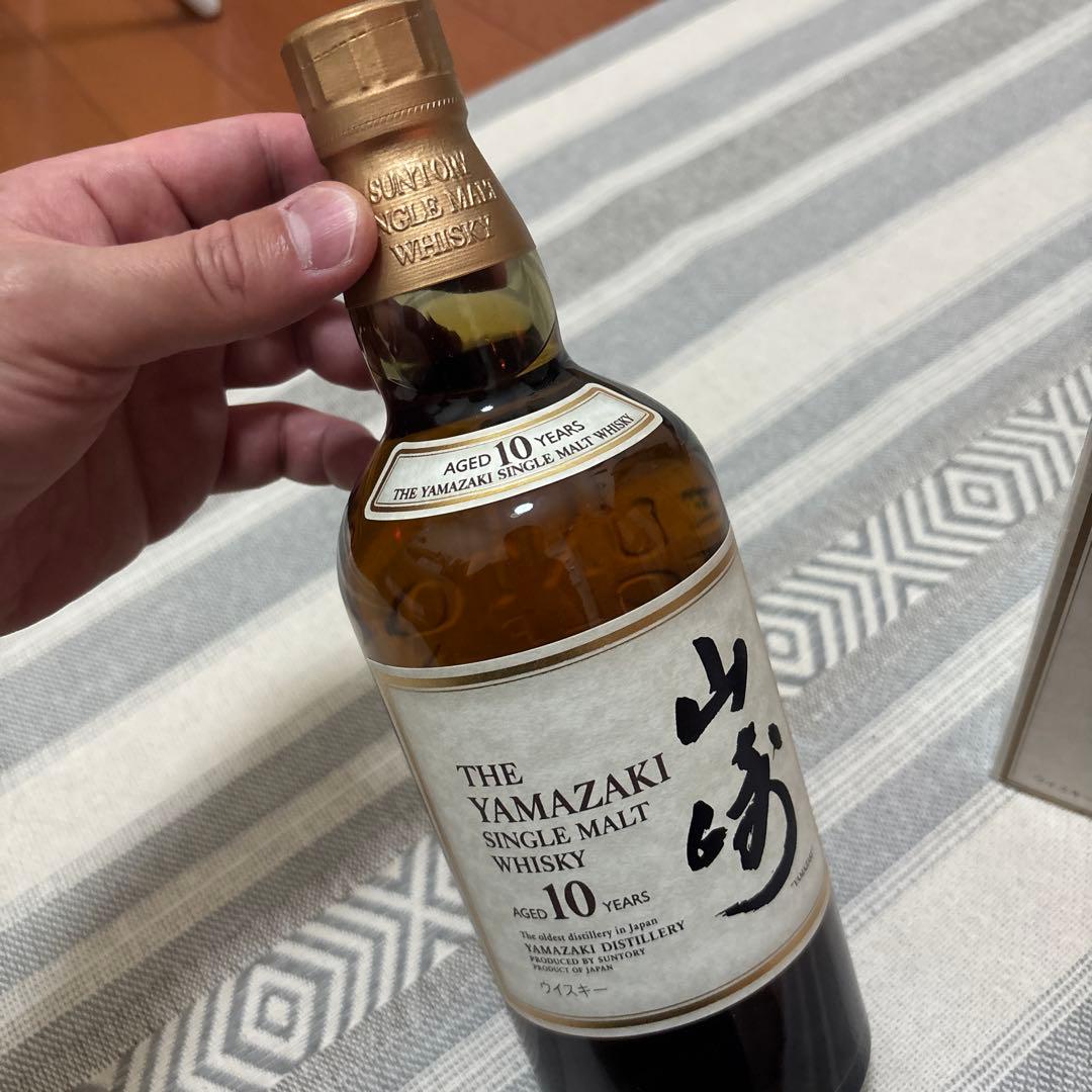 山崎 シングルモルトウイスキー 10年 700ml 未開封保管品