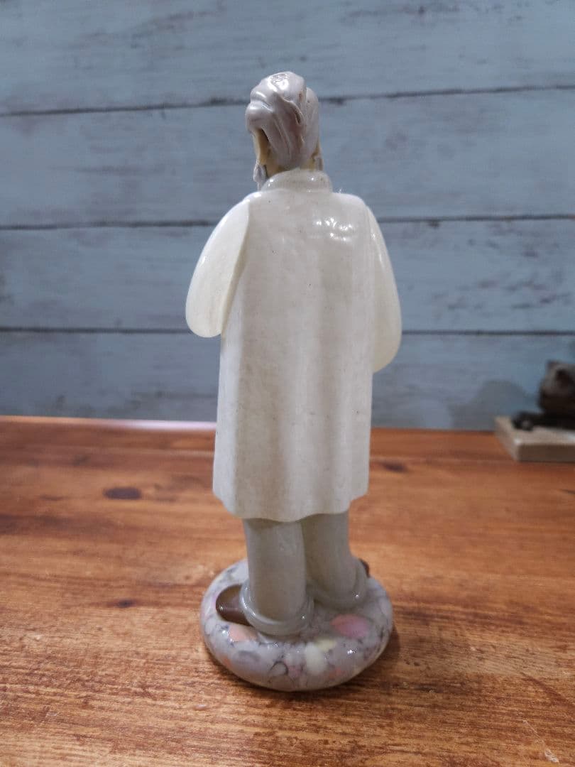 チェコヴィンテージ ボヘミアガラスの人形 ドクター 医者 フィギュリン