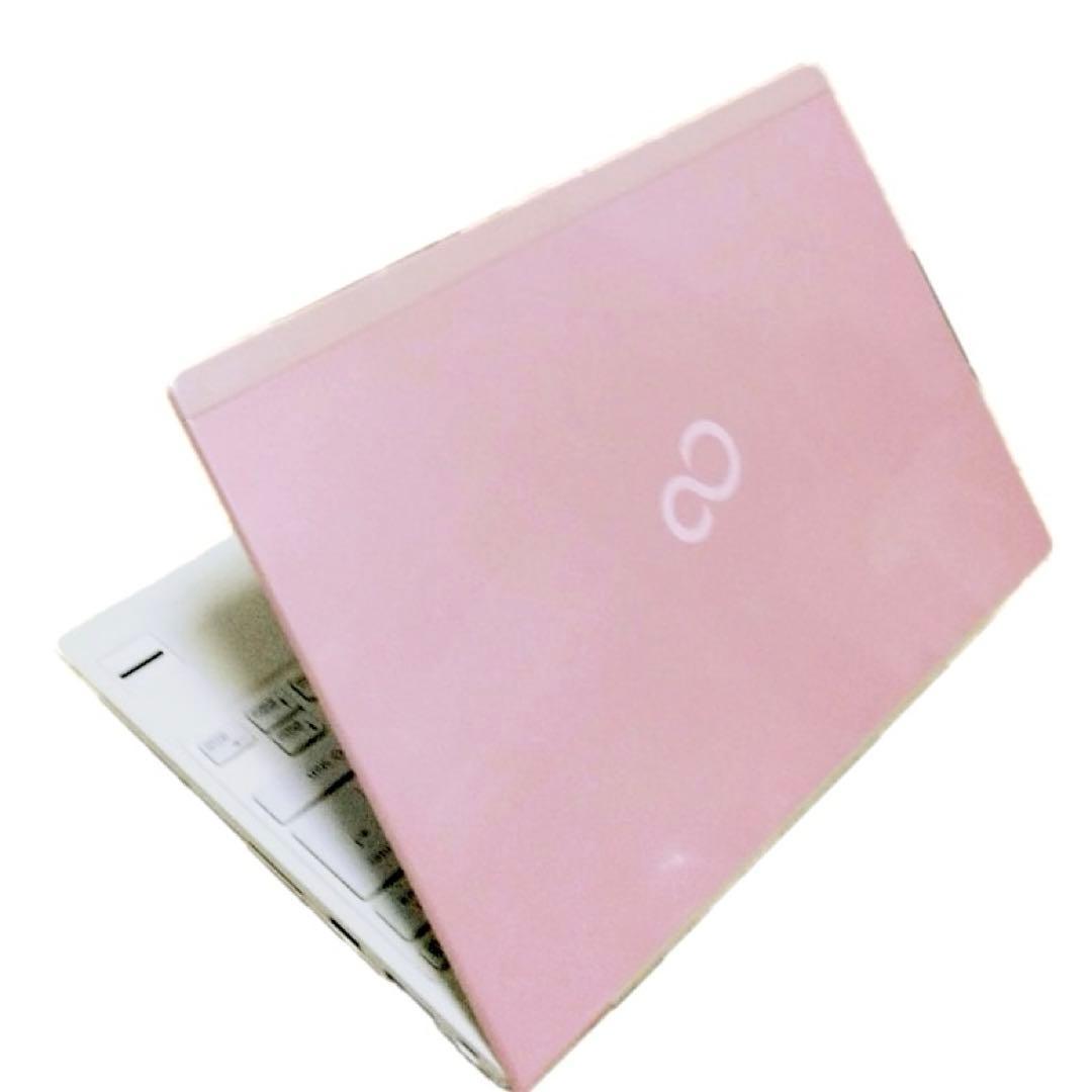 薄型軽量✨windows11すぐ使えるピンクノートパソコン初期設定済カメラ付き