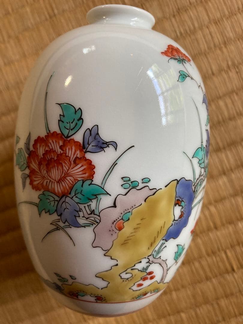 14代 酒井田柿右衛門 花瓶 ☆ USED