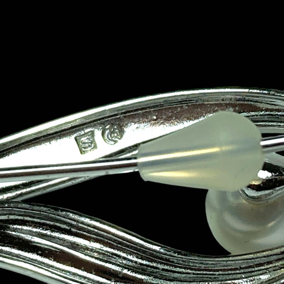 美品　TASAKI ブローチ　パール　6mm シルバー　ウイングモチーフ