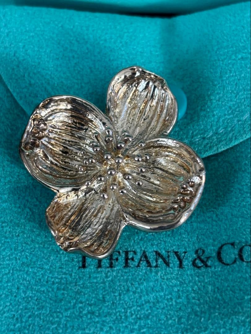 ティファニー　フラワー　ブローチ　シルバー925