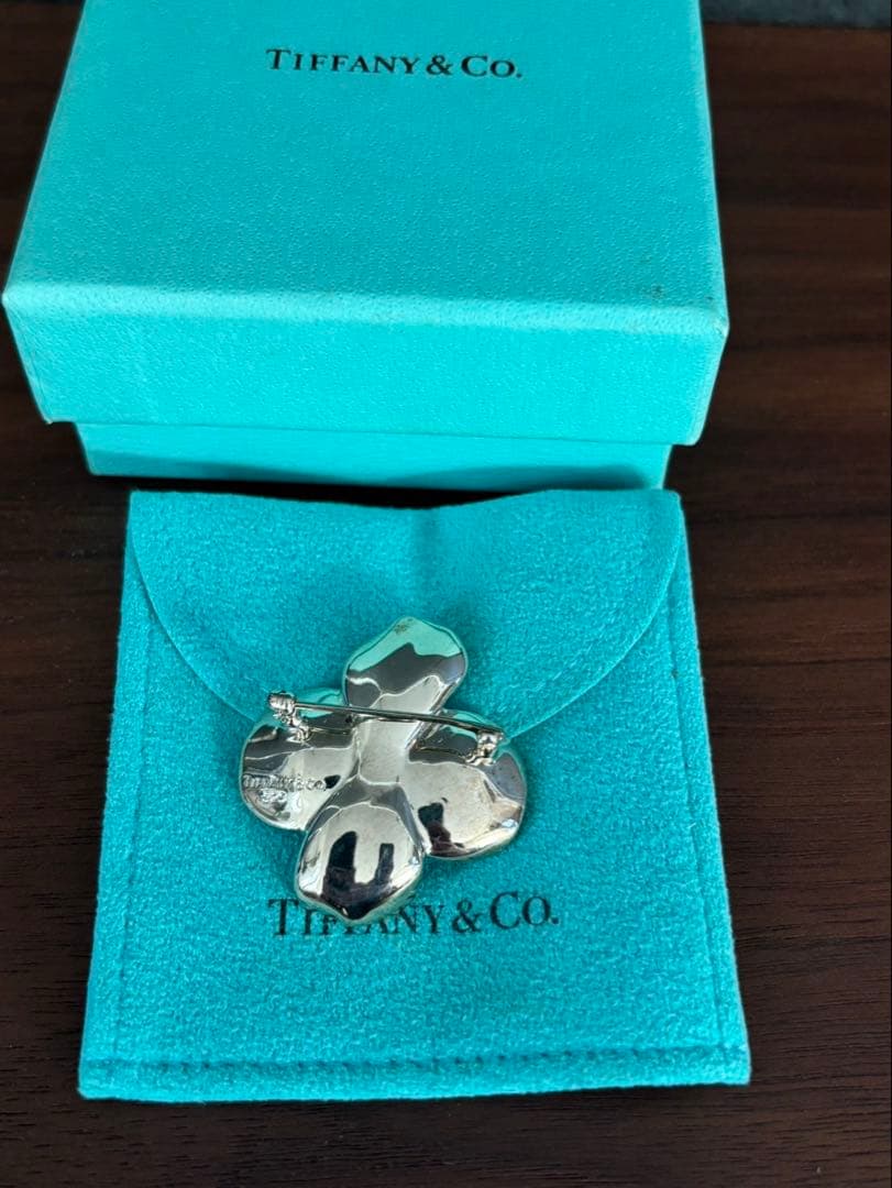 ティファニー　フラワー　ブローチ　シルバー925