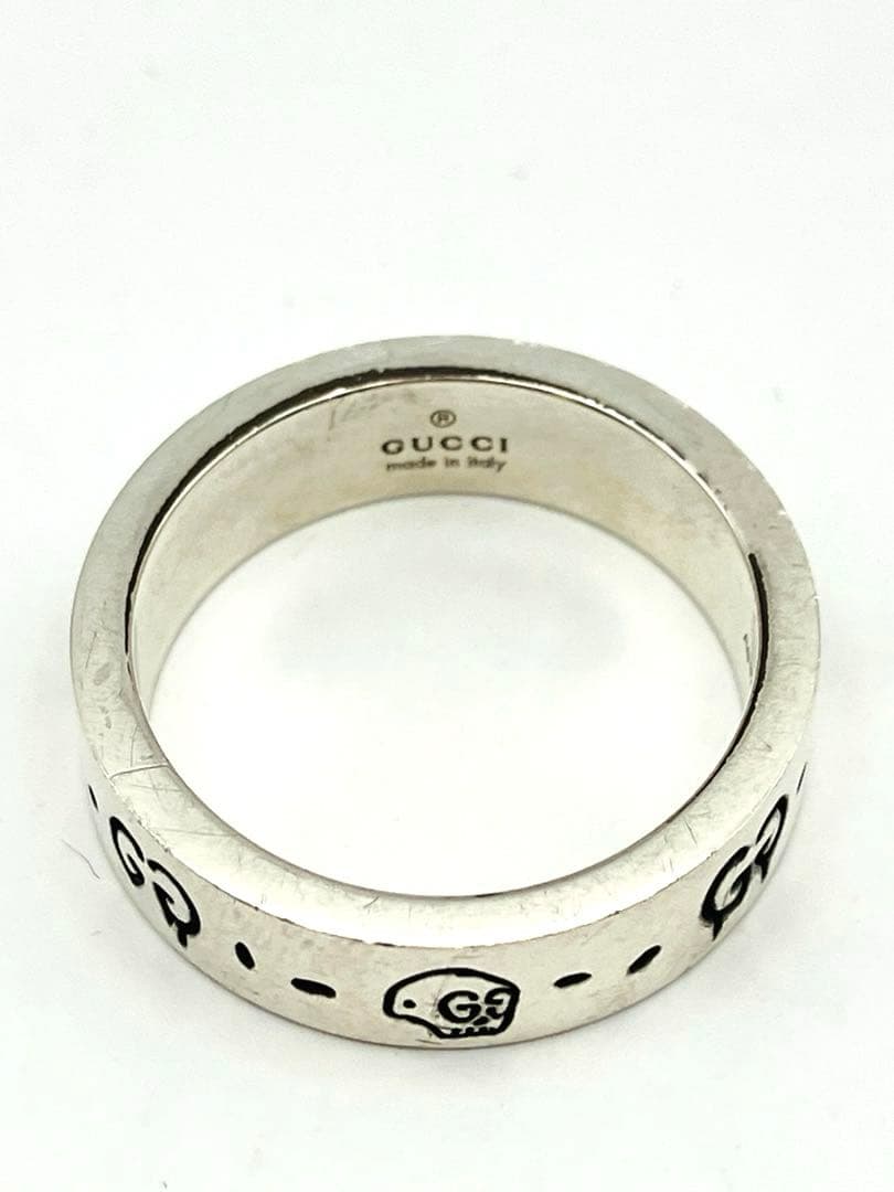 GUCCI ゴーストリング　スカル　シルバー925 18号