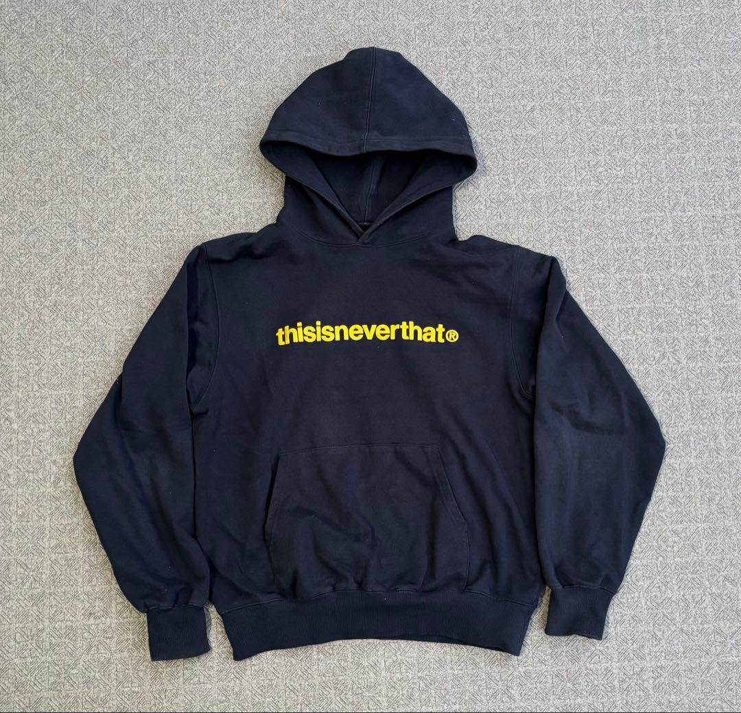 thisisneverthat パーカー ネイビーS ‼️値下げ交渉可‼️ ネバザ