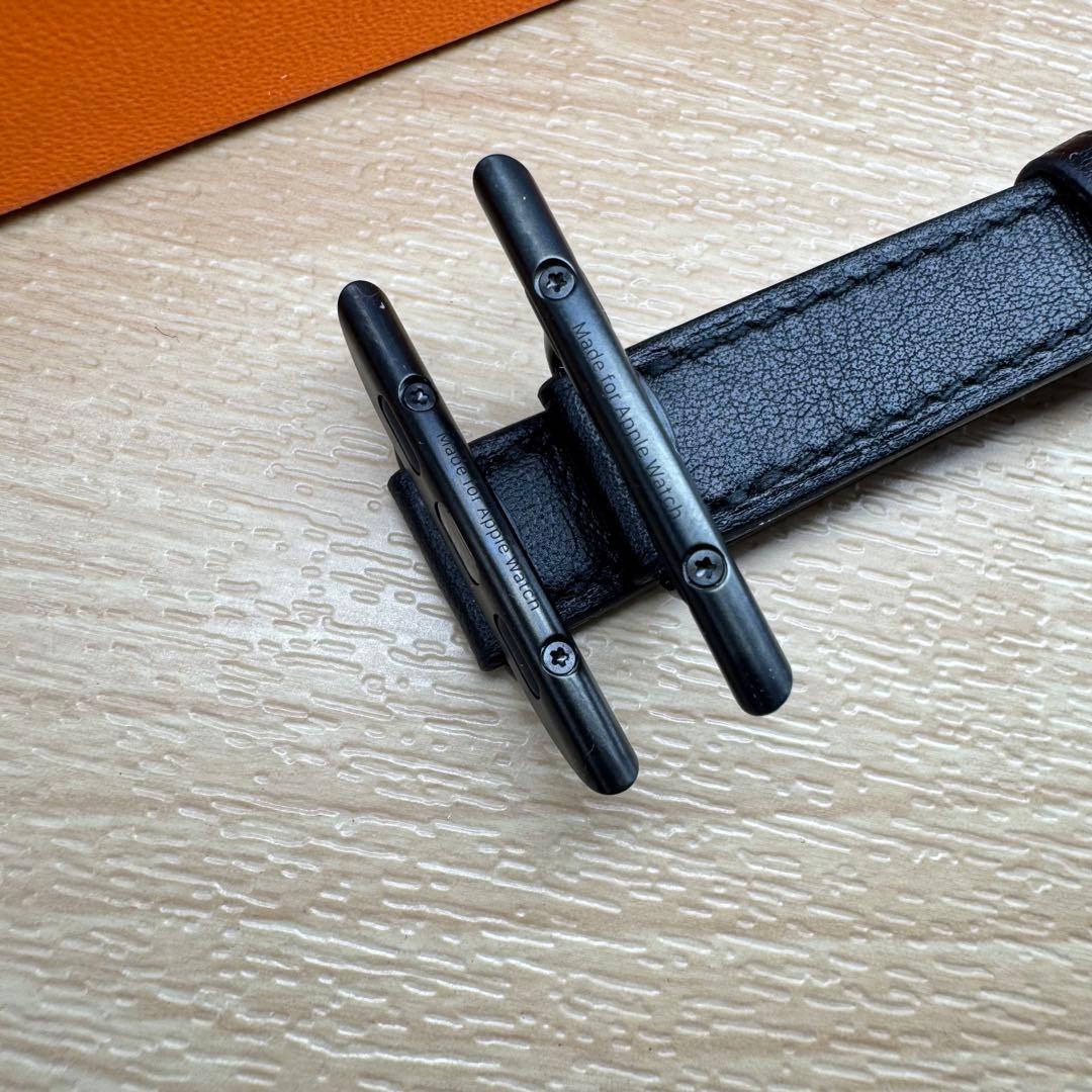 2279 Apple Watch エルメス　ブラックドゥブルトゥール　二重