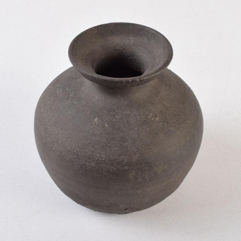 朝鮮美術　須恵器　新羅土器　新羅無細土　壷　V　8930